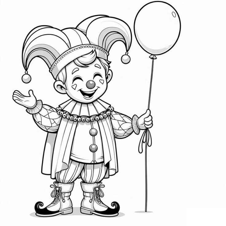 Clown Ausmalbilder 046
