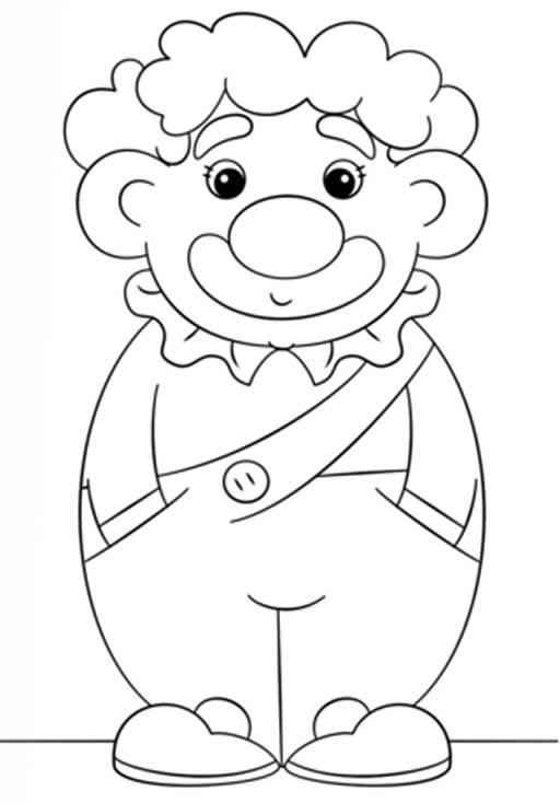 Clown Ausmalbilder 051