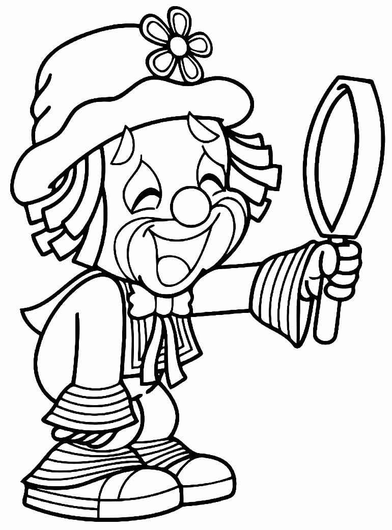 Clown Ausmalbilder 195