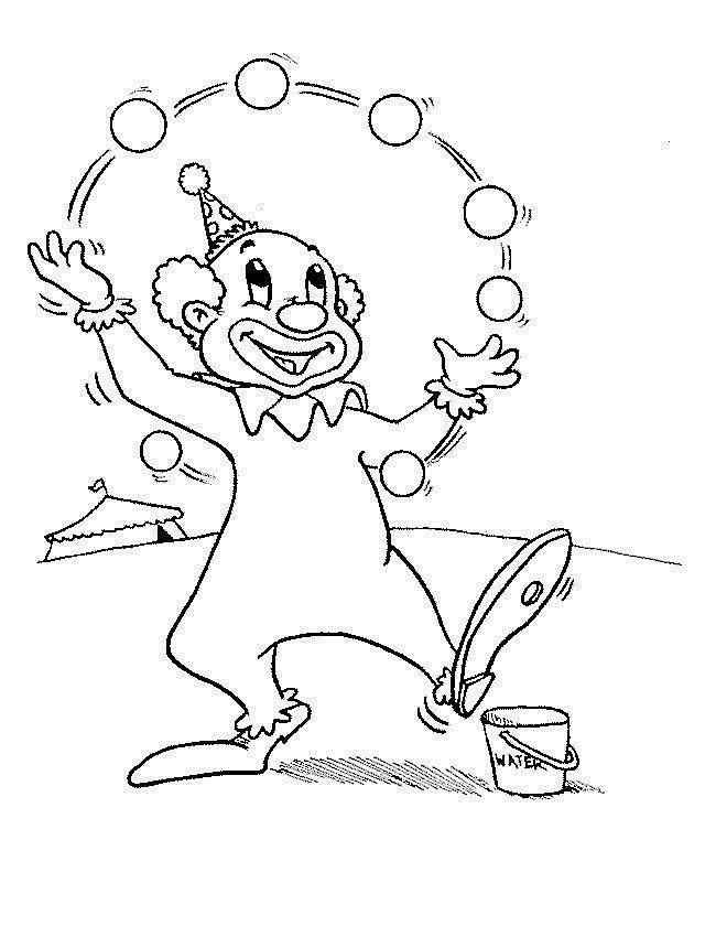 Clown Ausmalbilder 323
