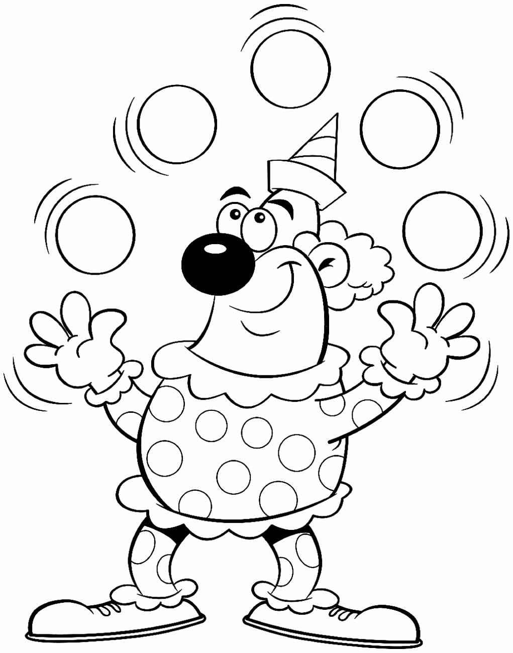 Clown Ausmalbilder 364