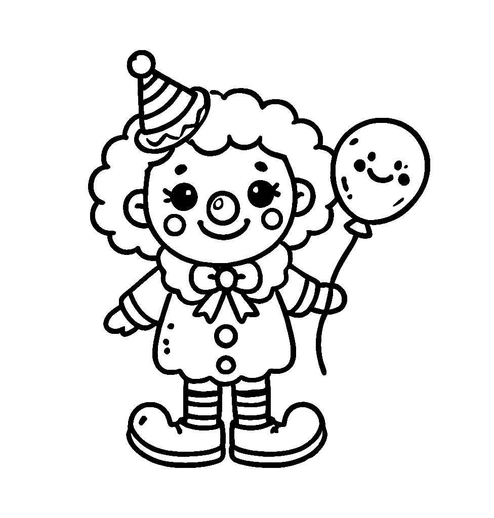 Clown Ausmalbilder 430