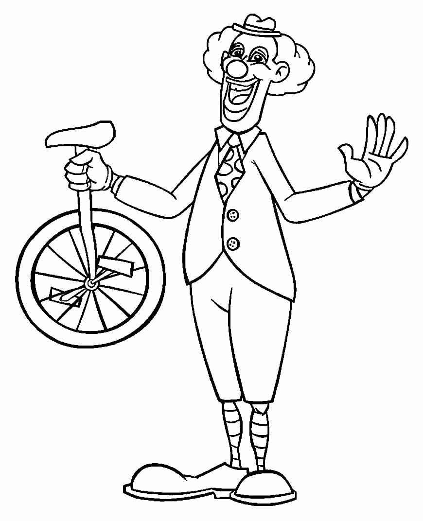 Clown Ausmalbilder 445