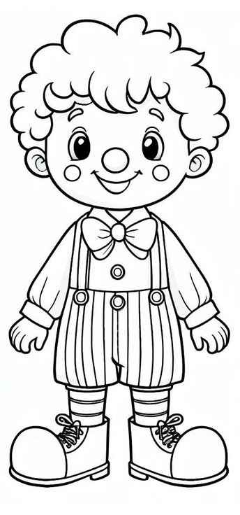 Clown Ausmalbilder 461