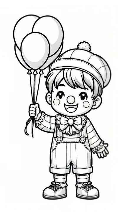 Clown Ausmalbilder 477
