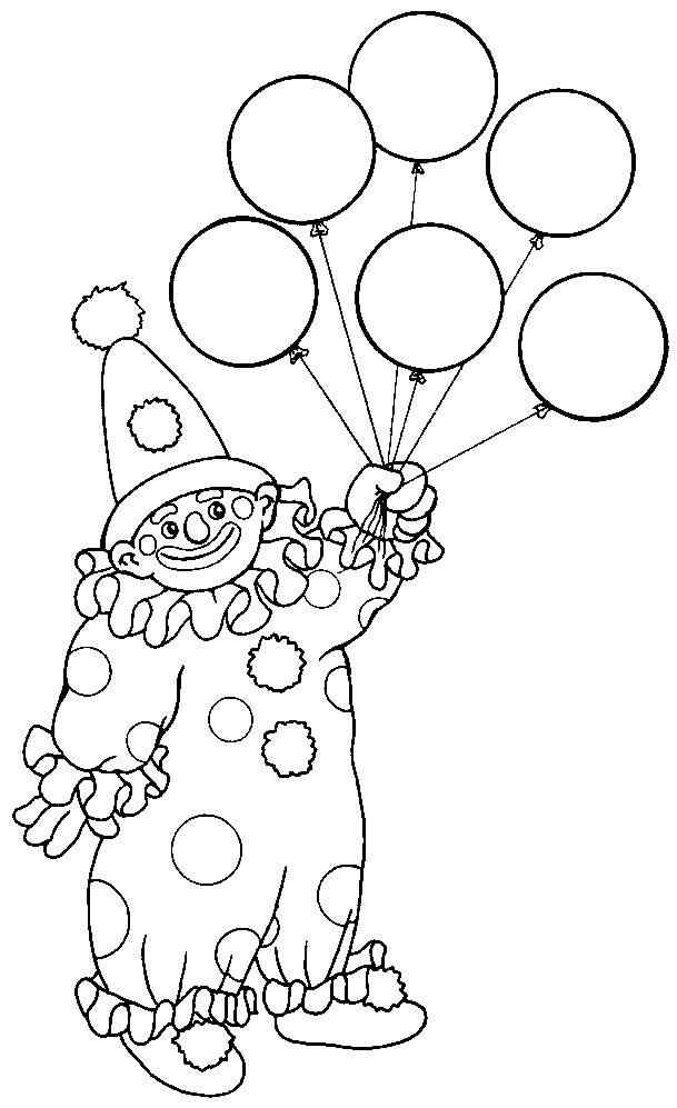 Clown Ausmalbilder 510