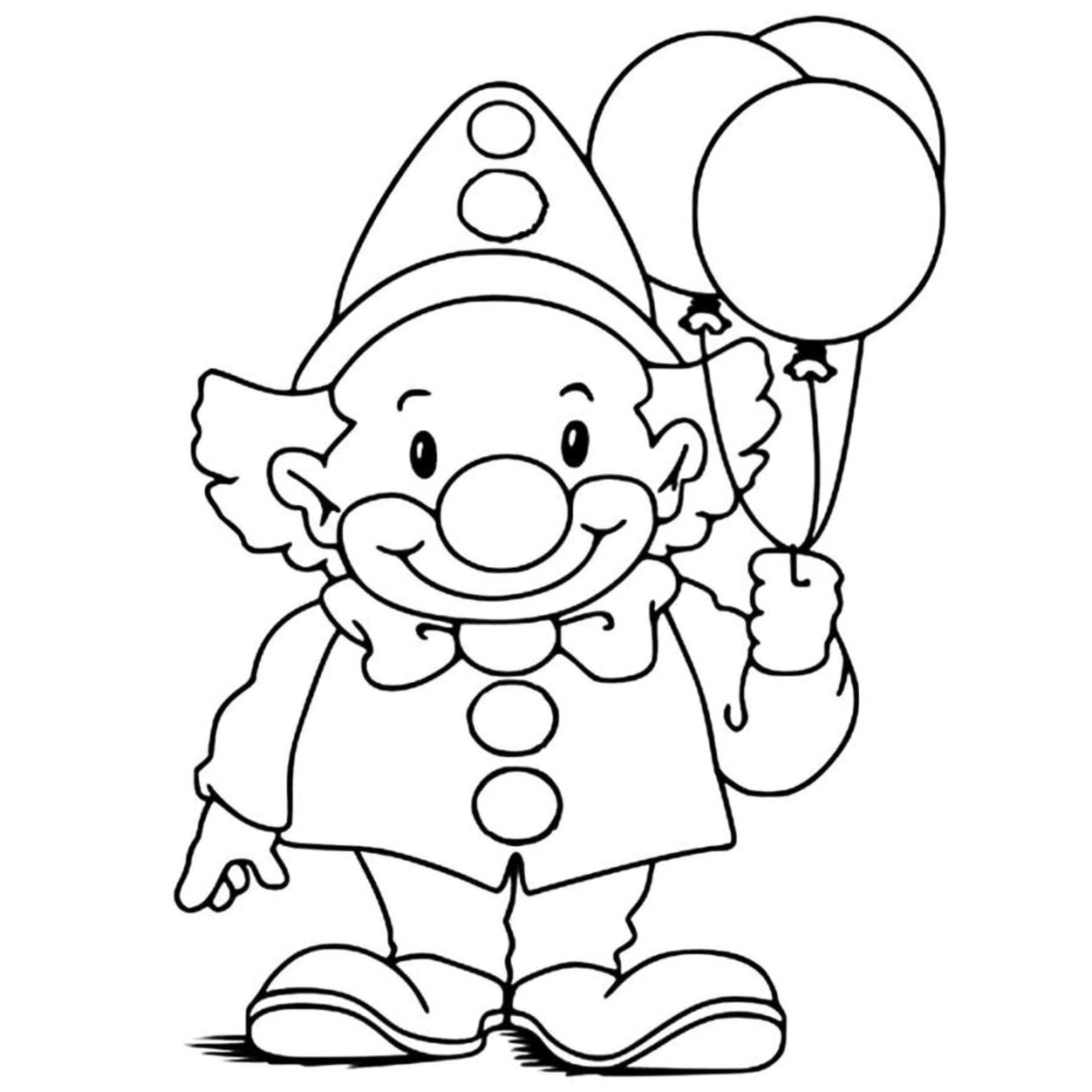 Clown Ausmalbilder 602