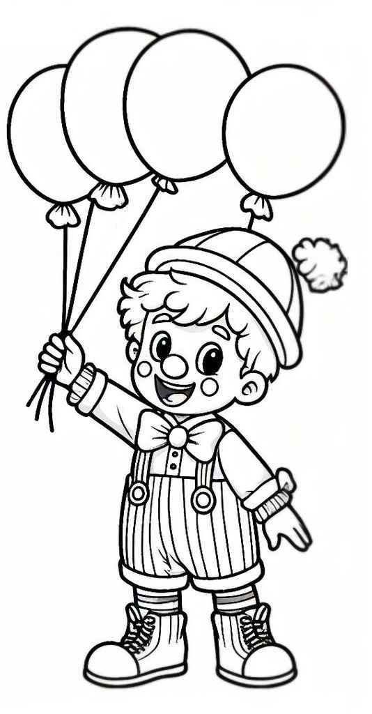 Clown Ausmalbilder 740