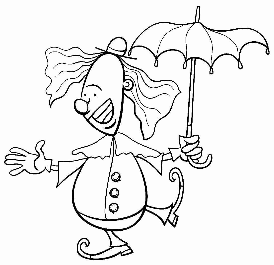 Clown Ausmalbilder 748