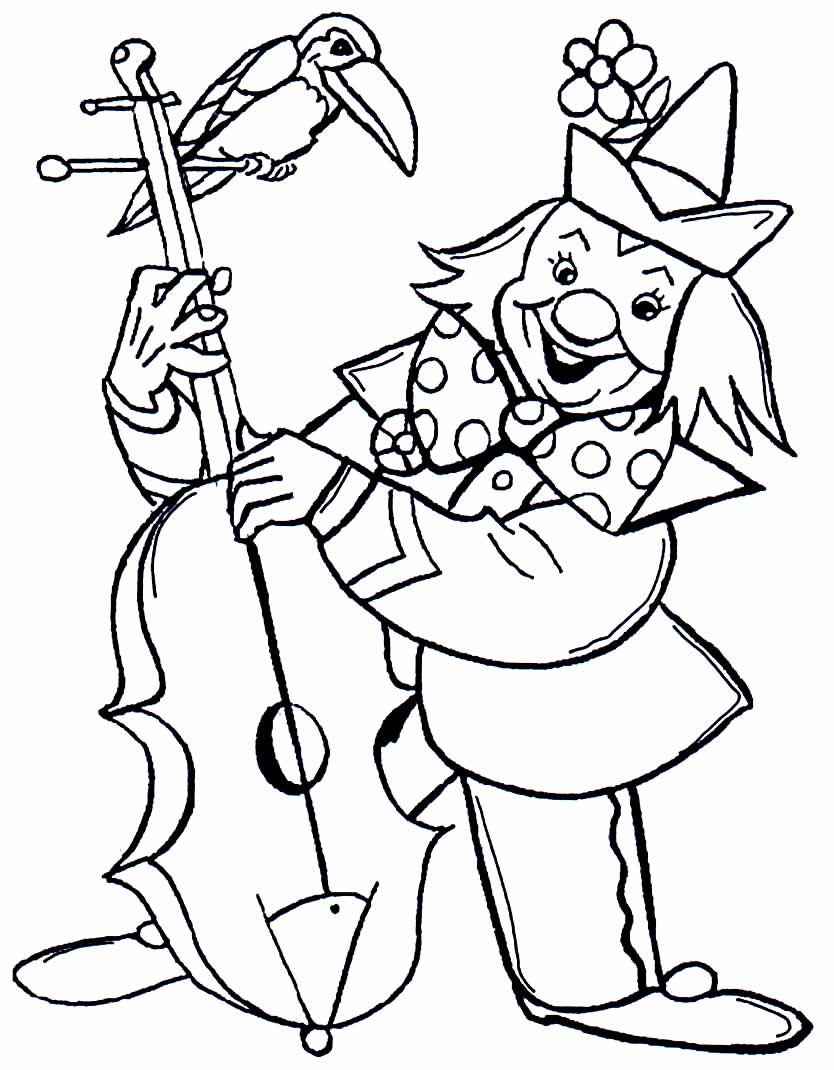 Clown Ausmalbilder 778