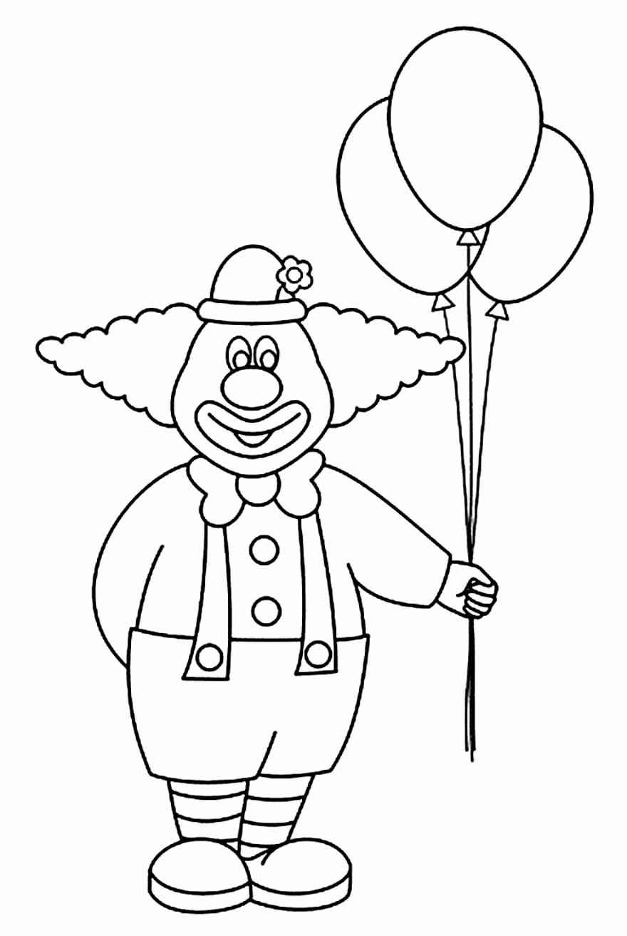 Clown Ausmalbilder 782
