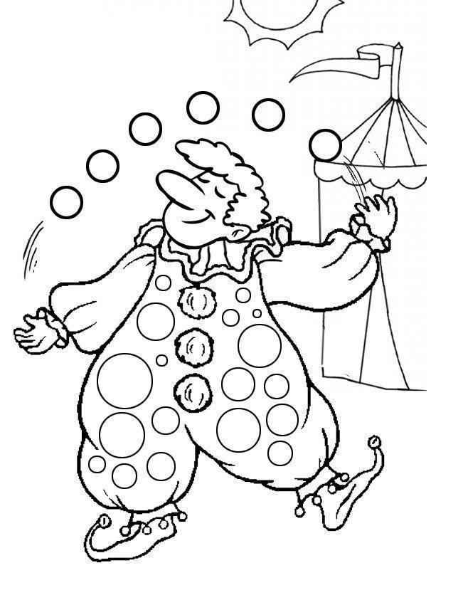 Clown Ausmalbilder 818