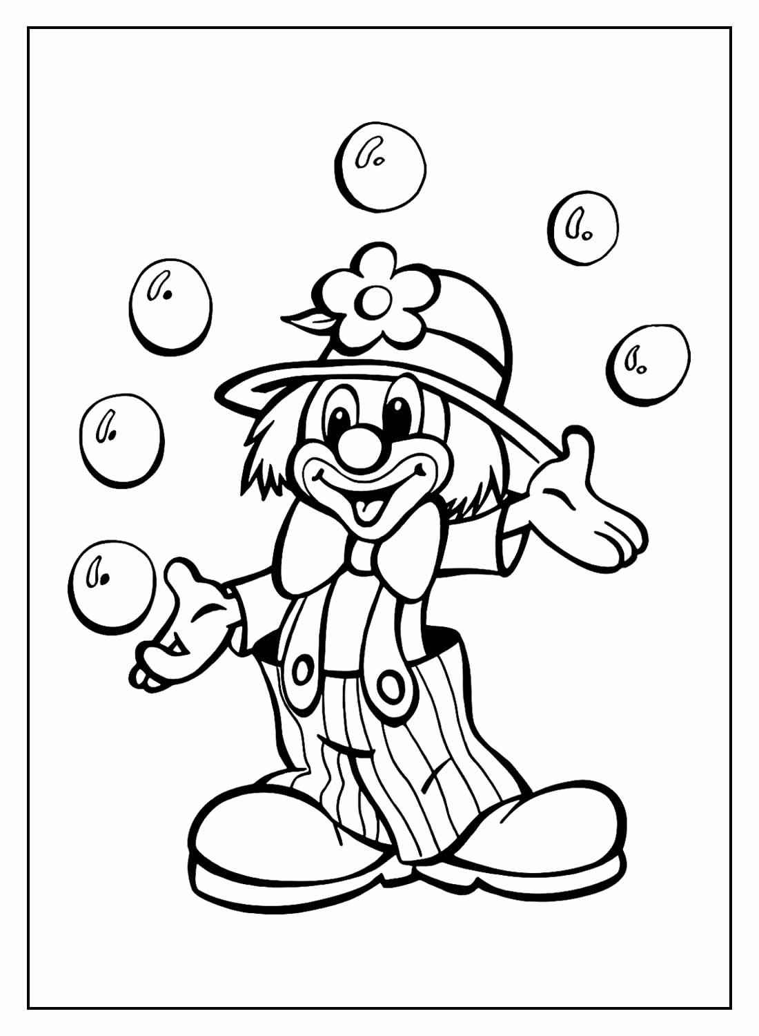 Clown Ausmalbilder 863