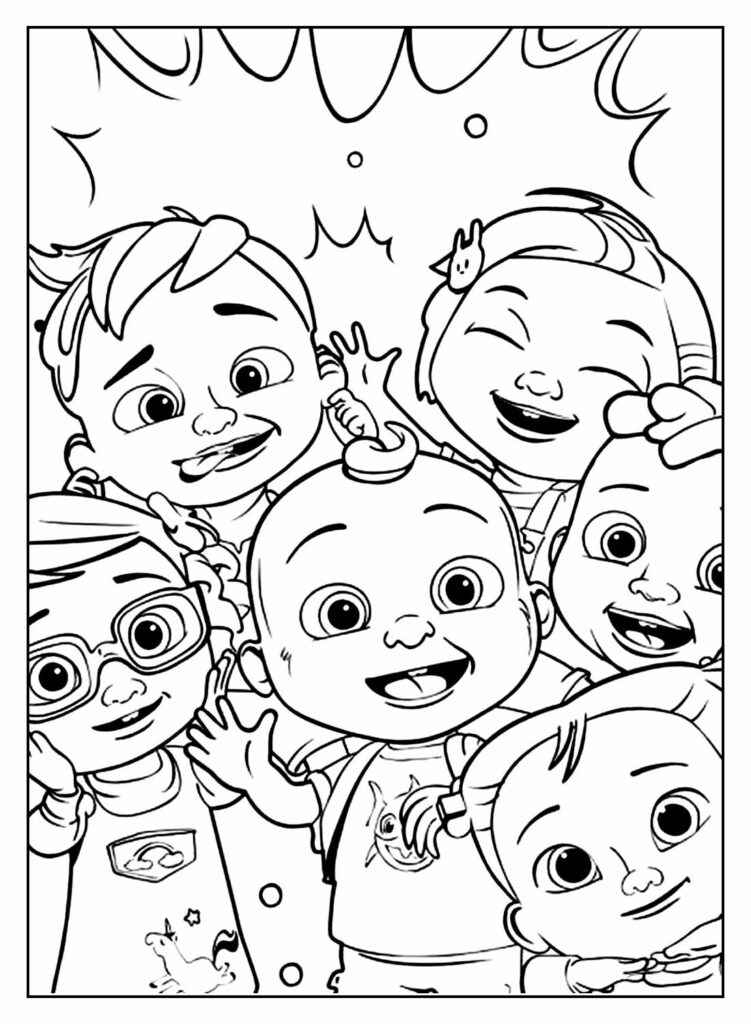 Cocomelon Ausmalbilder 037