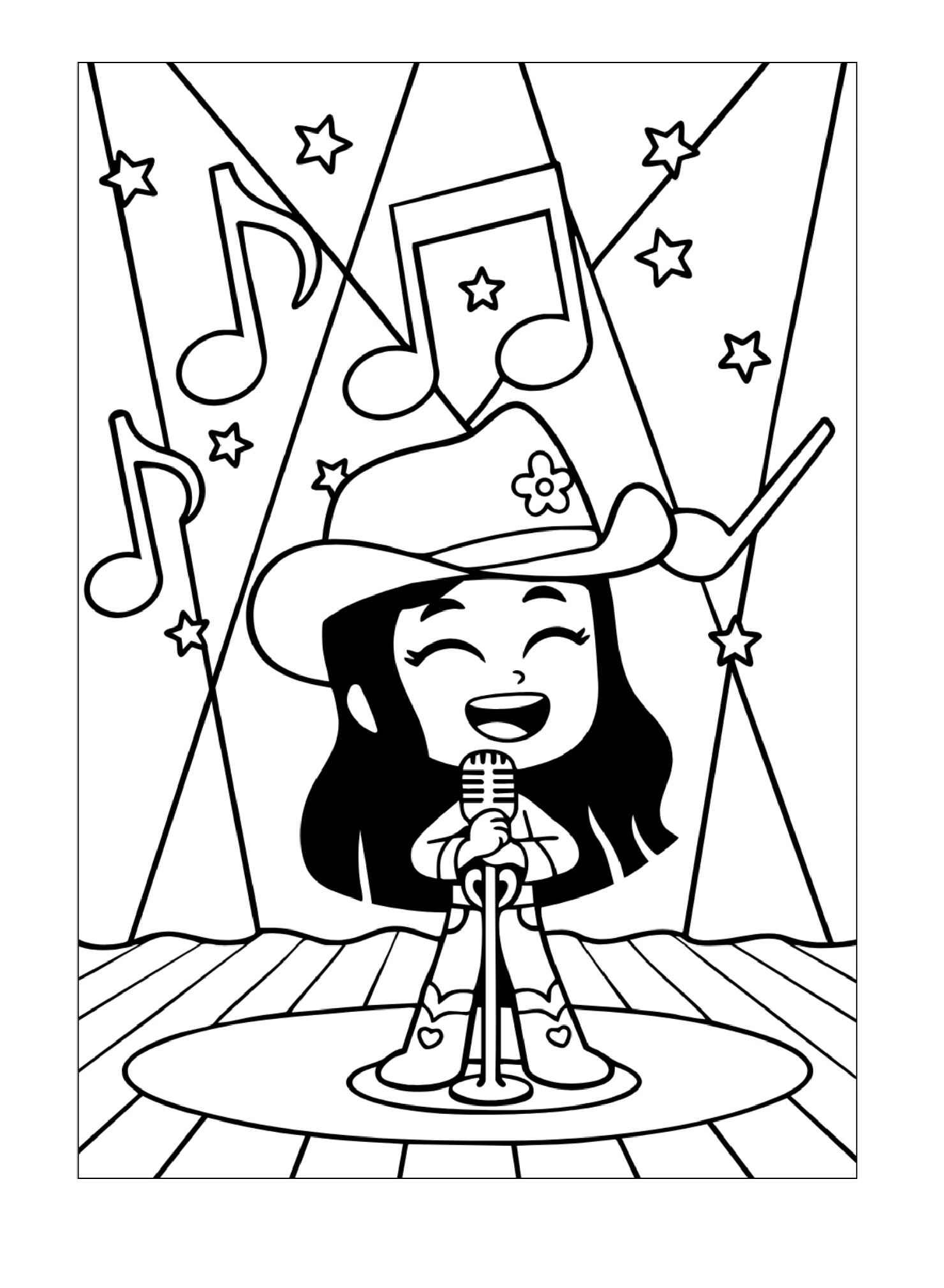 Cowgirl Ausmalbilder 313