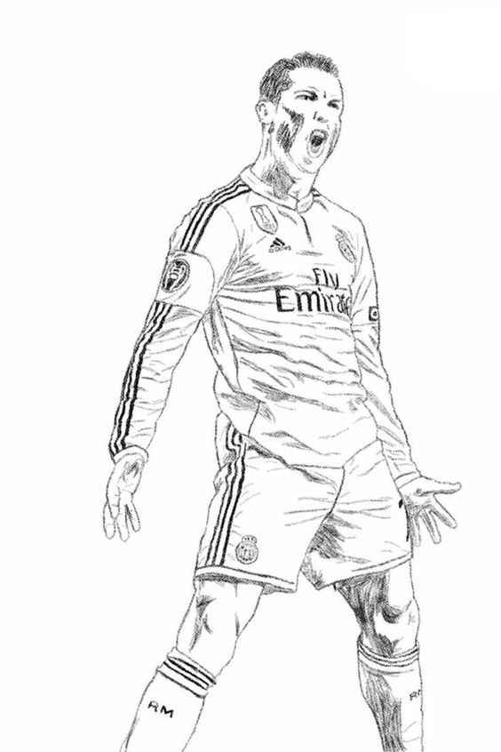 Cristiano Ronaldo Ausmalbilder 016