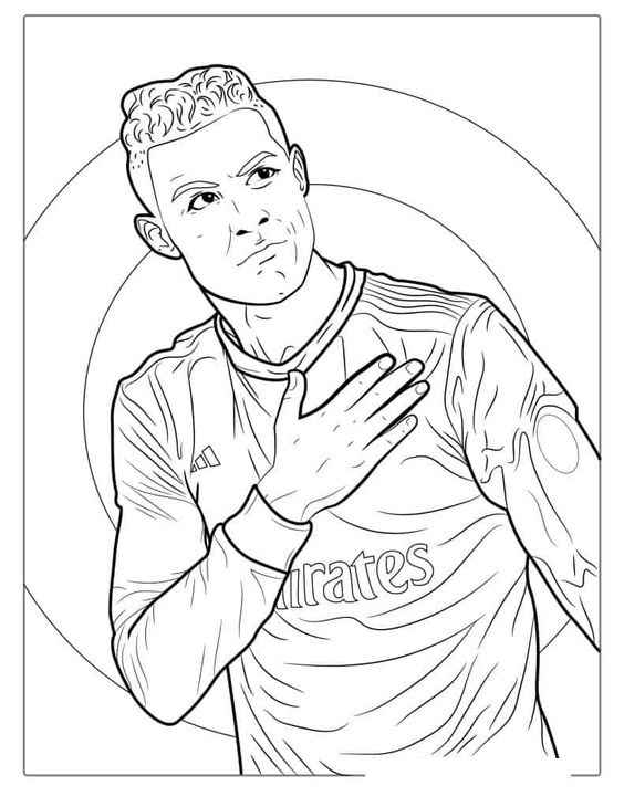 Cristiano Ronaldo Ausmalbilder 032
