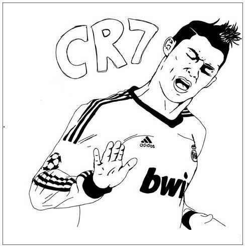Cristiano Ronaldo Ausmalbilder 102