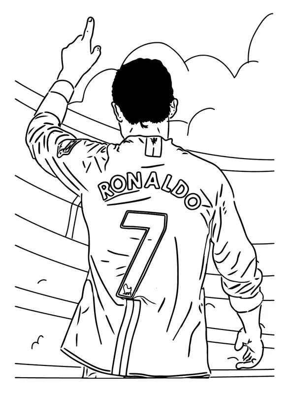 Cristiano Ronaldo Ausmalbilder 535