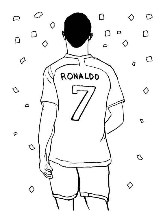 Cristiano Ronaldo Ausmalbilder 813
