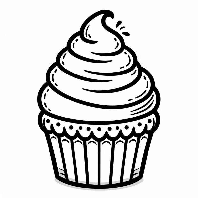 Cupcake Ausmalbilder 035