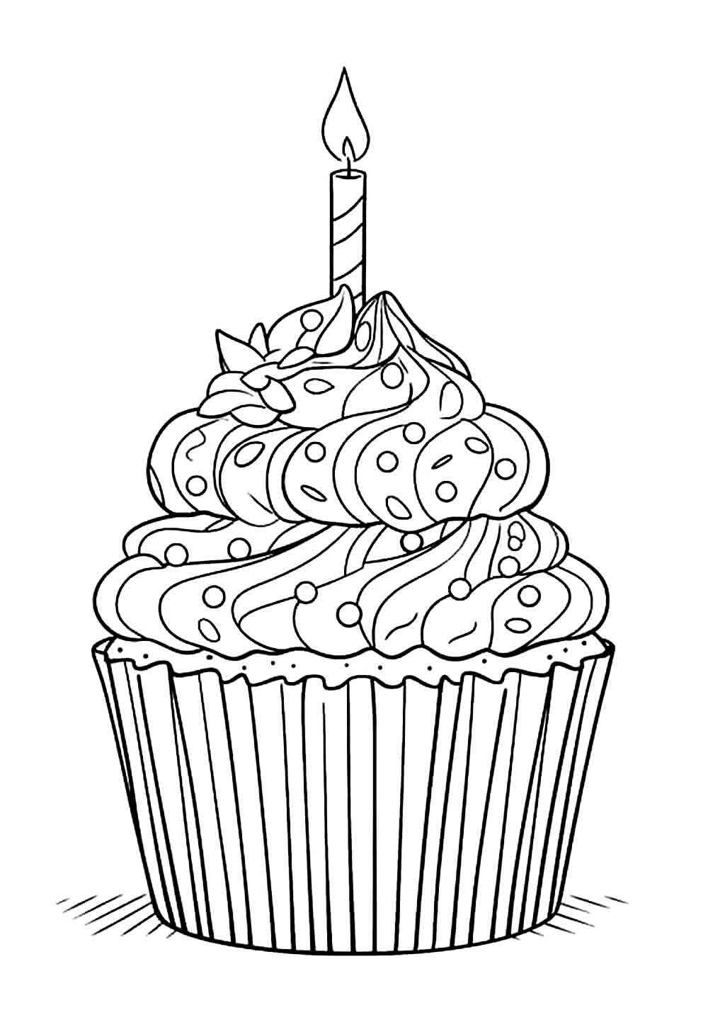 Cupcake Ausmalbilder 041