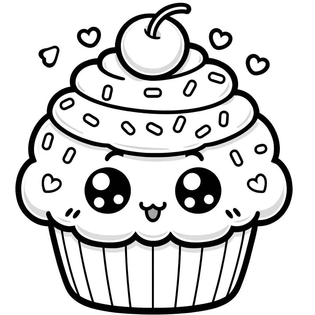 Cupcake Ausmalbilder 055