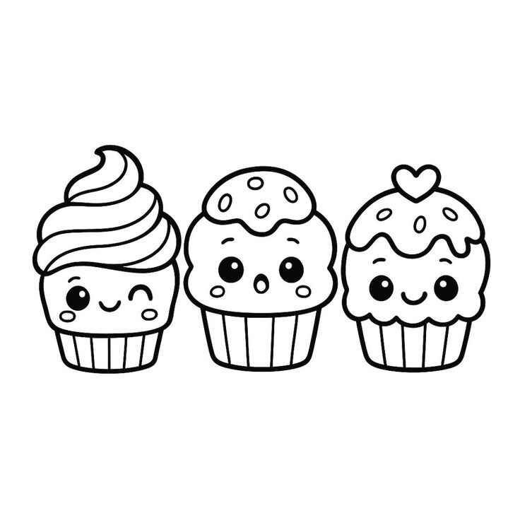 Cupcake Ausmalbilder 075