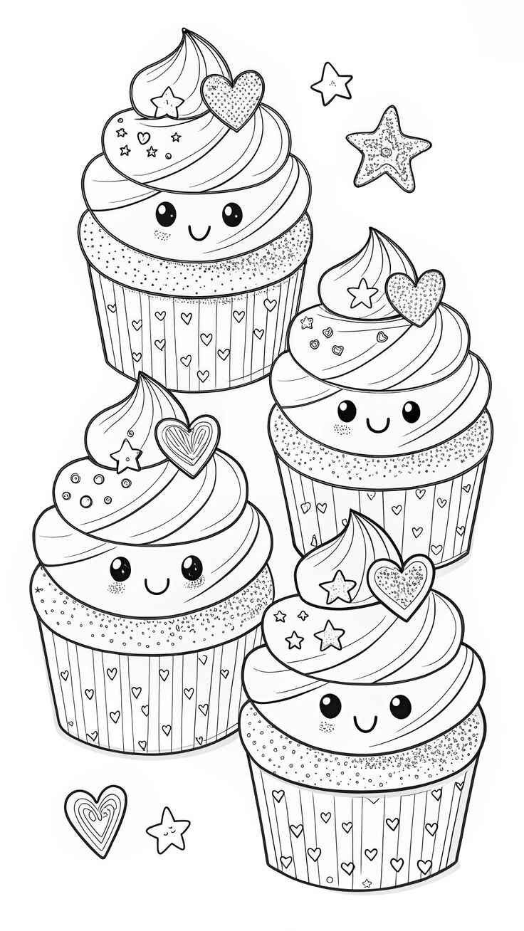 Cupcake Ausmalbilder 298