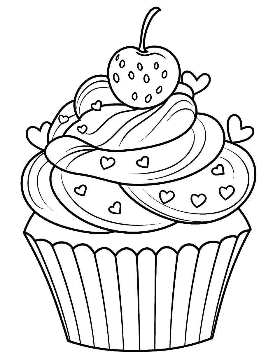 Cupcake Ausmalbilder 546