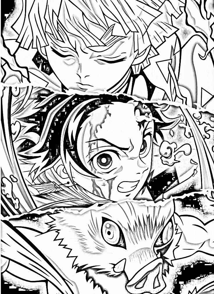 Dämonentöter Ausmalbilder 342