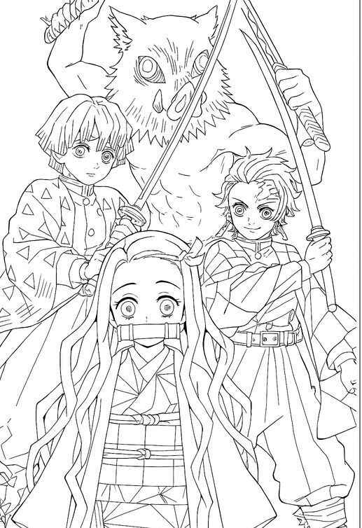 Dämonentöter Ausmalbilder 868