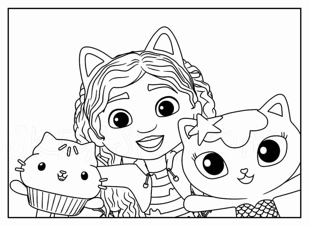 Das magische Haus von Gabby Ausmalbilder 047