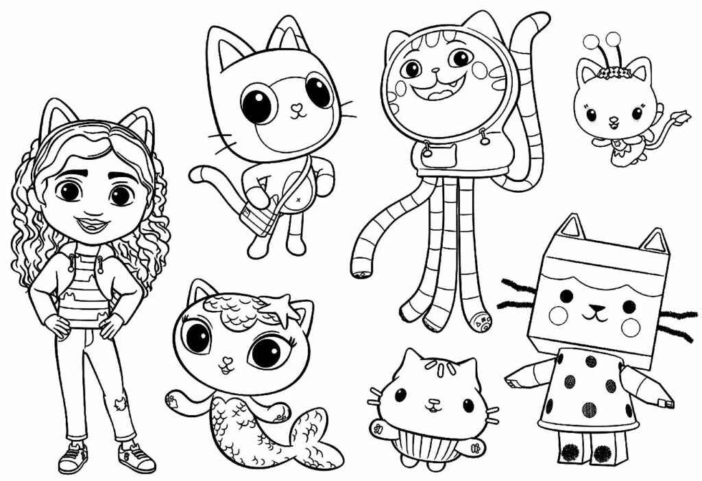 Das magische Haus von Gabby Ausmalbilder 078