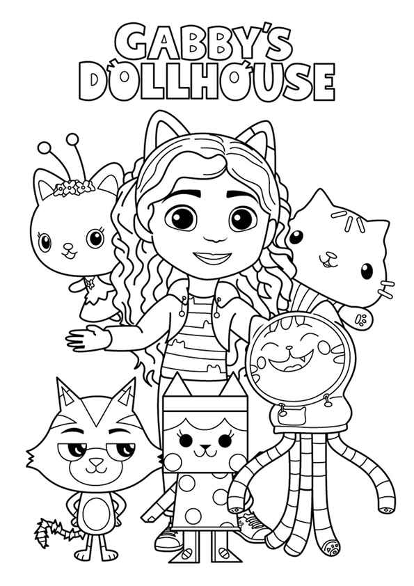 Das magische Haus von Gabby Ausmalbilder 467
