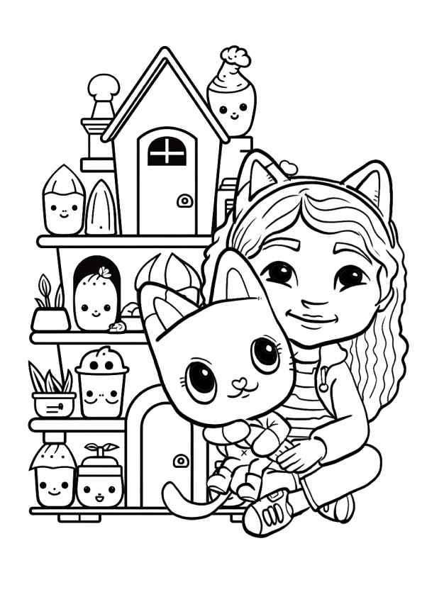 Das magische Haus von Gabby Ausmalbilder 898