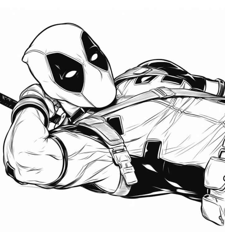 Deadpool Ausmalbilder 011