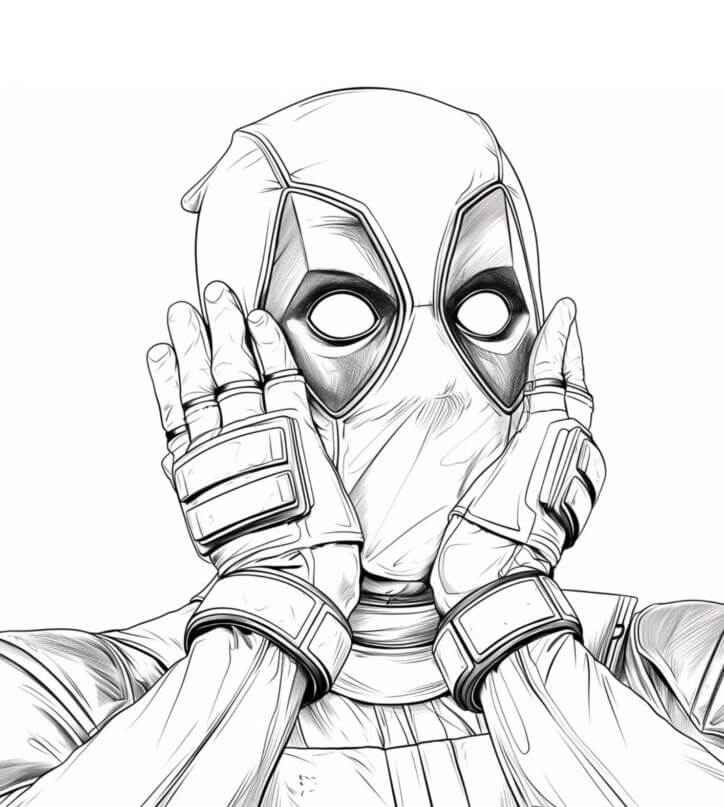 Deadpool Ausmalbilder 023