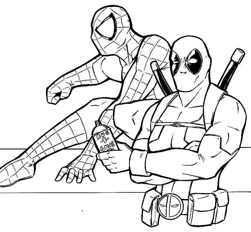 Deadpool Ausmalbilder 031