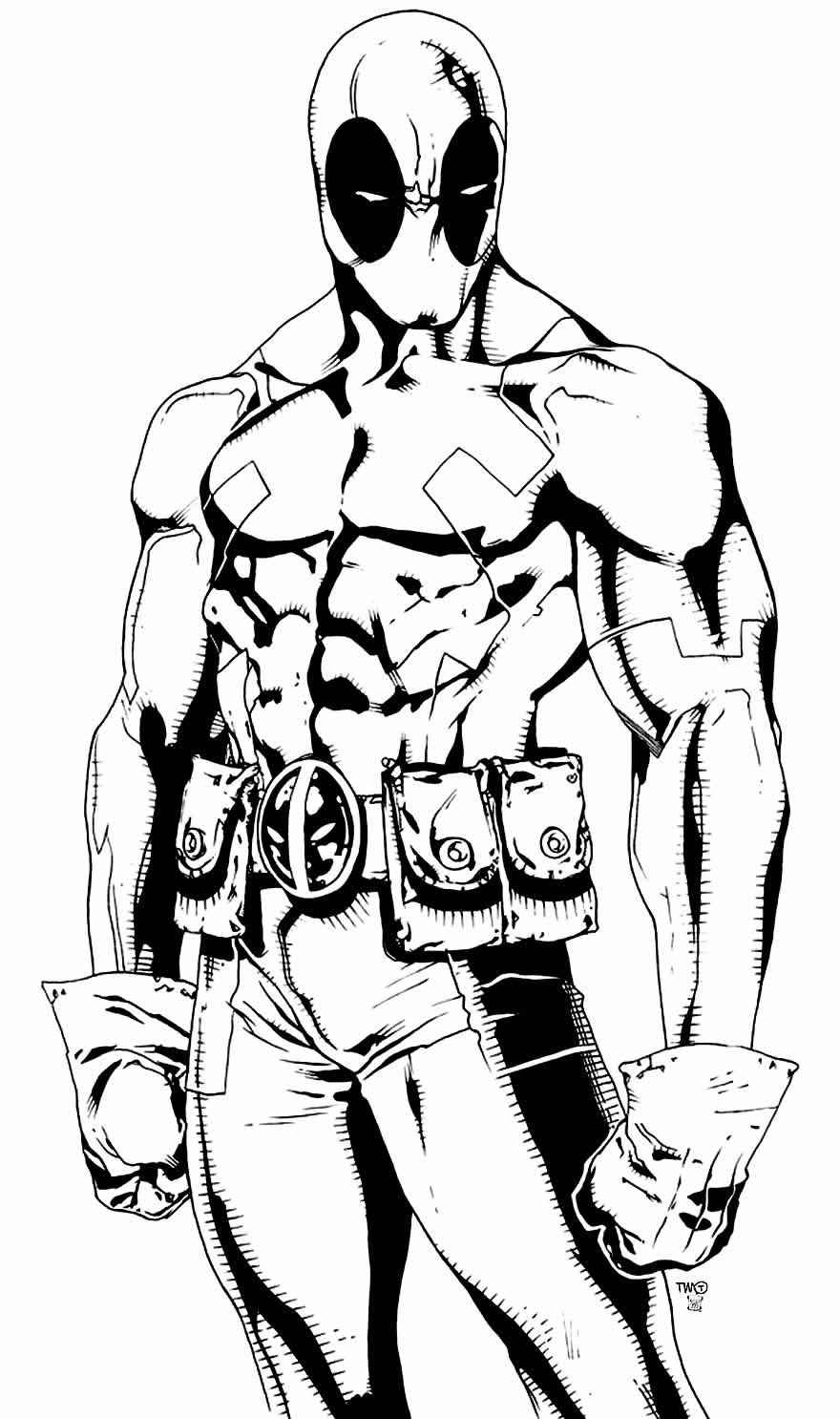 Deadpool Ausmalbilder 035