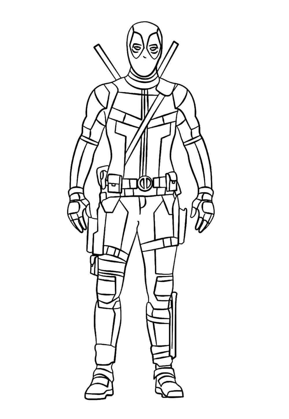 Deadpool Ausmalbilder 049