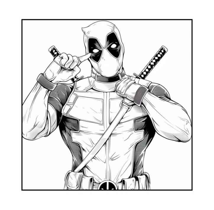 Deadpool Ausmalbilder 104