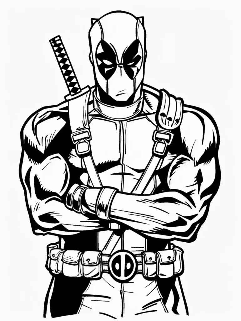 Deadpool Ausmalbilder 154