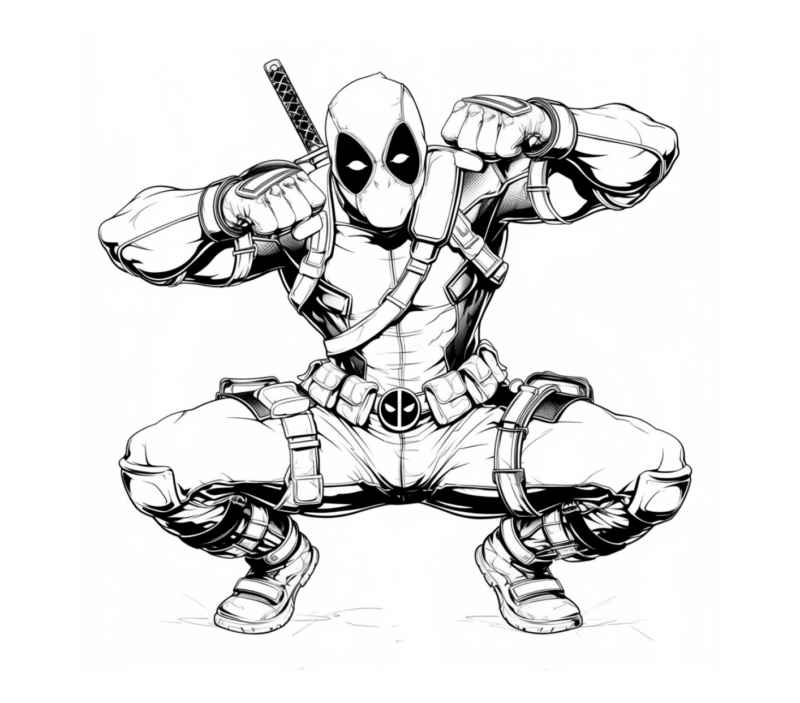 Deadpool Ausmalbilder 236