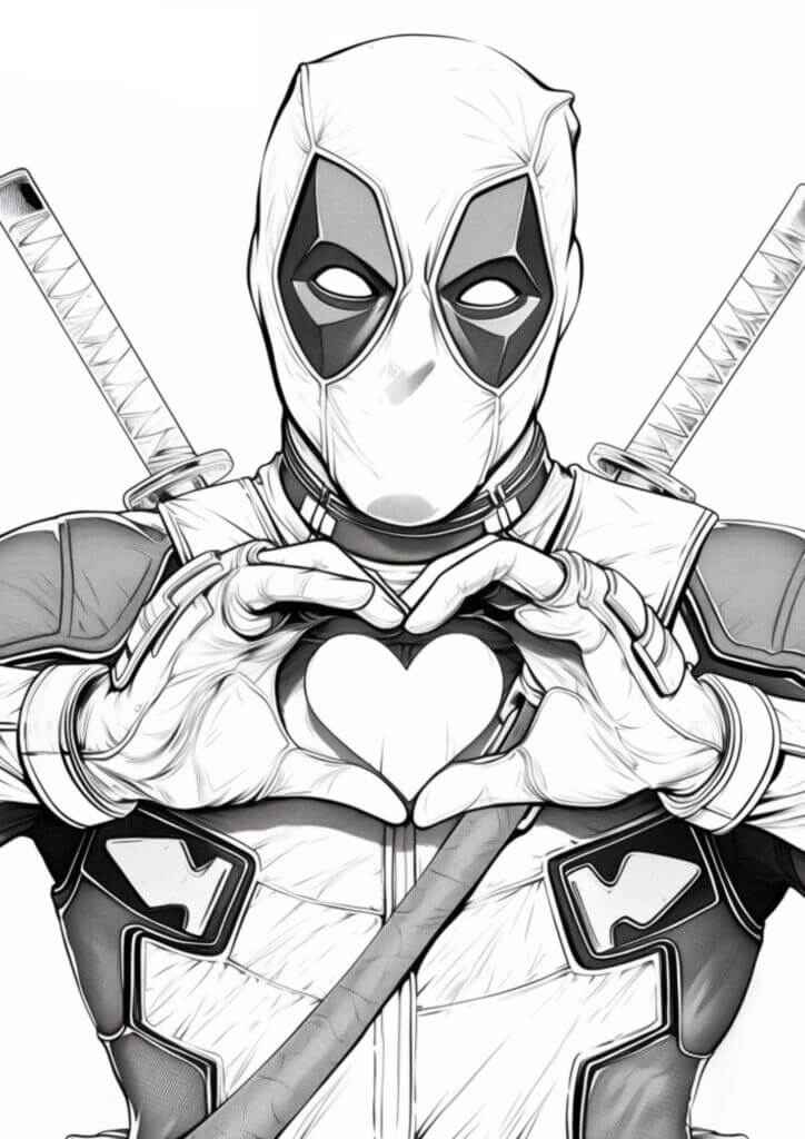 Deadpool Ausmalbilder 256