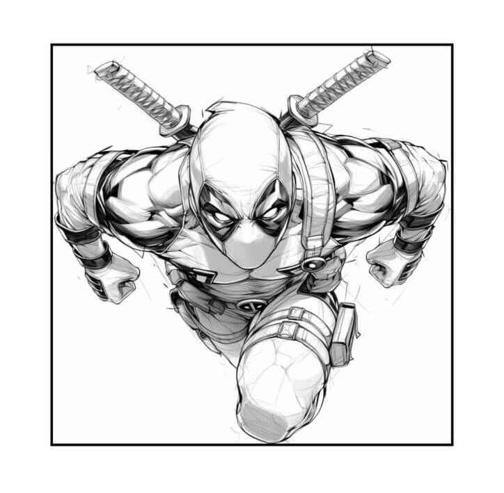 Deadpool Ausmalbilder 340