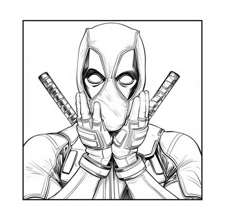 Deadpool Ausmalbilder 349
