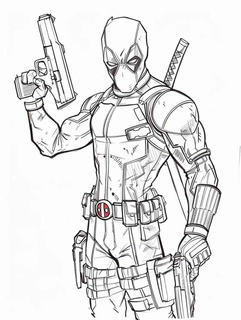 Deadpool Ausmalbilder 388