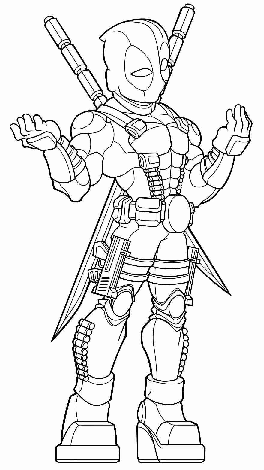 Deadpool Ausmalbilder 400