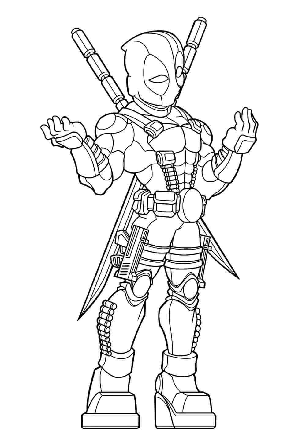 Deadpool Ausmalbilder 410